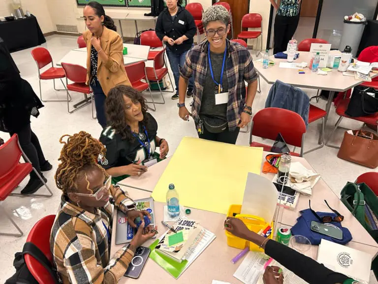 group of teachers smiling