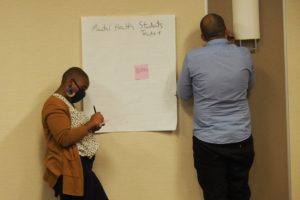 Colorado fellows writing down ideas during session
