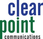 logo with the text "clear point communications"